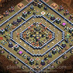 Base plan (layout), Town Hall Level 14 for clan wars (#65)