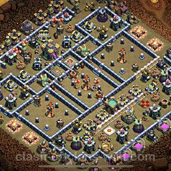 Base plan (layout), Town Hall Level 14 for clan wars (#69)