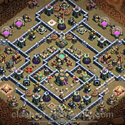Base plan (layout), Town Hall Level 14 for clan wars (#70)