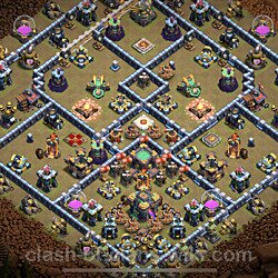 Base plan (layout), Town Hall Level 14 for clan wars (#73)