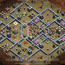 Base plan (layout), Town Hall Level 14 for clan wars (#79)