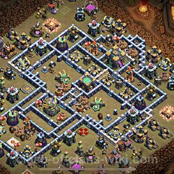 Base plan (layout), Town Hall Level 14 for clan wars (#85)