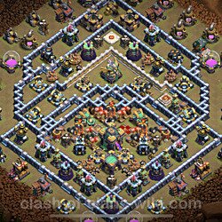 Base plan (layout), Town Hall Level 14 for clan wars (#92)