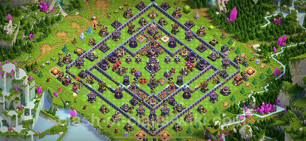 Best Anti Stars Base Th With Link Hybrid Town Hall Level