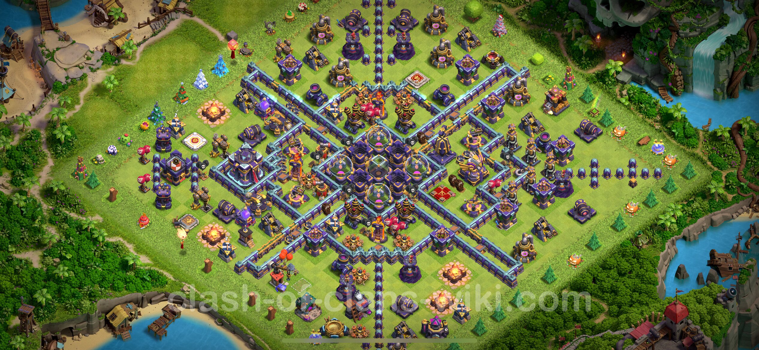 Farming Base Th With Link Anti Everything Clash Of Clans