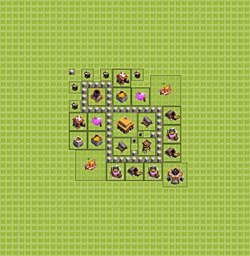 Расстановка базы Ратуша уровень 3 для набора кубков (#20)