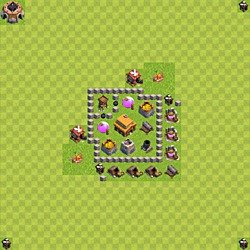 Base plan (layout), Town Hall Level 3 for trophies (defense) (#30)
