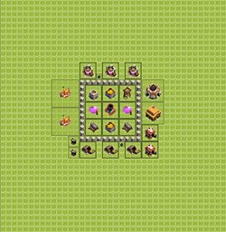 Base plan (layout), Town Hall Level 3 for farming (#15)
