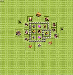 Base plan (layout), Town Hall Level 3 for farming (#16)