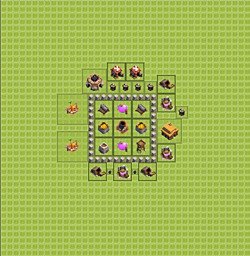 Base plan (layout), Town Hall Level 3 for farming (#17)