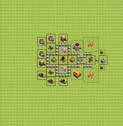 Base plan (layout), Town Hall Level 3 for farming (#18)