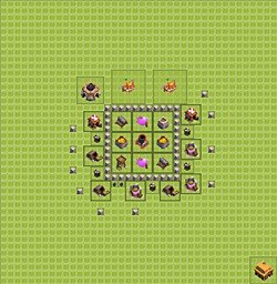 Base plan (layout), Town Hall Level 3 for farming (#20)