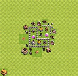 Base plan (layout), Town Hall Level 3 for farming (#22)