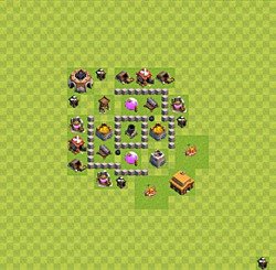 Base plan (layout), Town Hall Level 3 for farming (#24)