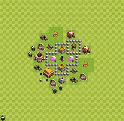 Base plan (layout), Town Hall Level 3 for farming (#26)