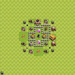 Base plan (layout), Town Hall Level 3 for farming (#32)