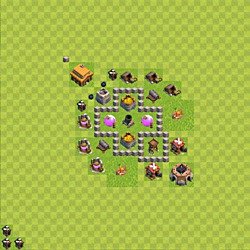 Base plan (layout), Town Hall Level 3 for farming (#33)