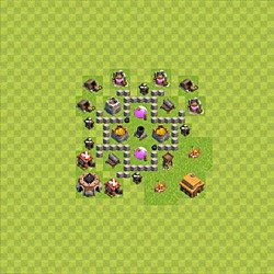 Base plan (layout), Town Hall Level 3 for farming (#38)