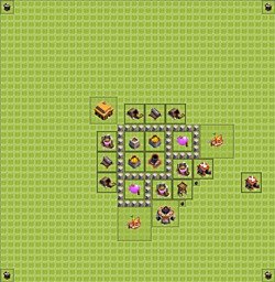 Base plan (layout), Town Hall Level 3 for farming (#5)
