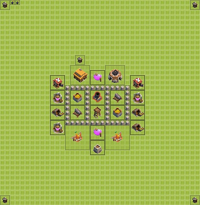 Base plan TH3 (design / layout) for Farming, #10