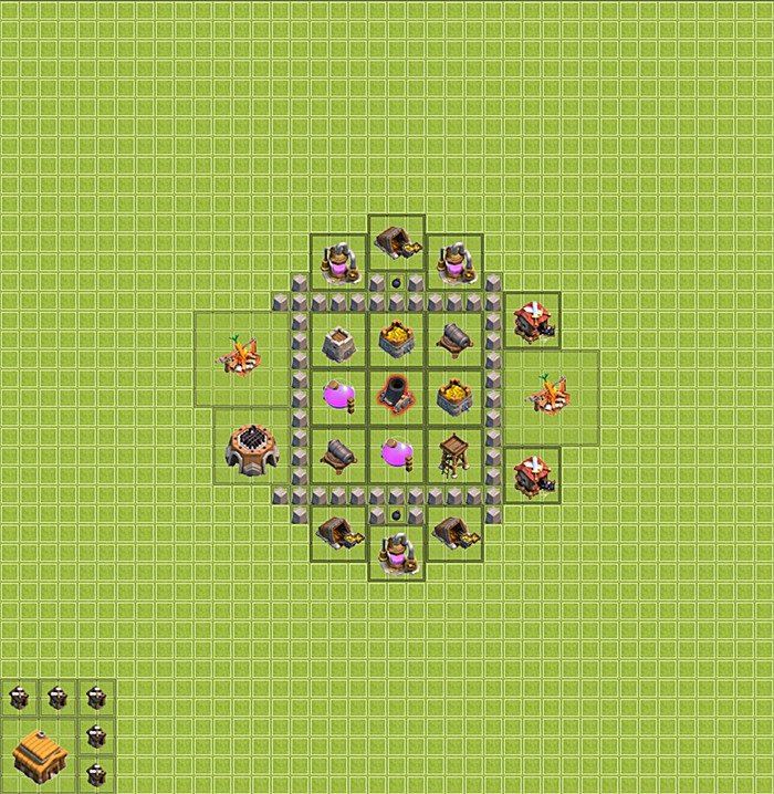 Base plan TH3 (design / layout) for Farming, #13