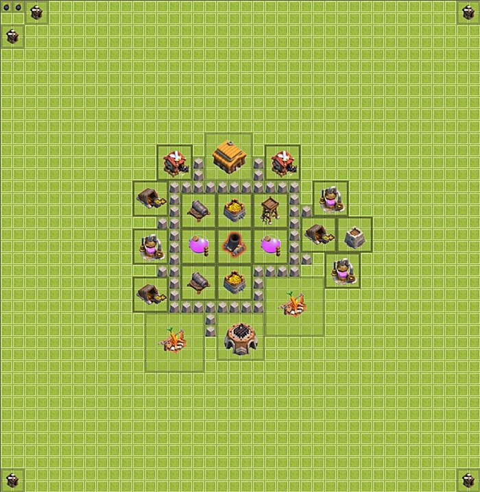 Base plan TH3 (design / layout) for Farming, #14