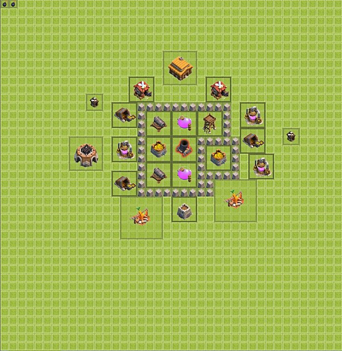Base plan TH3 (design / layout) for Farming, #16