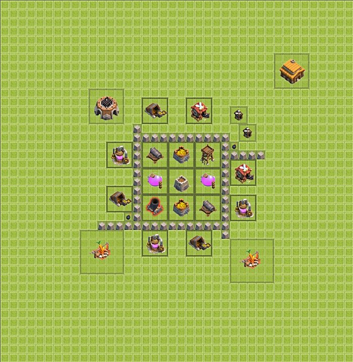 Base plan TH3 (design / layout) for Farming, #19