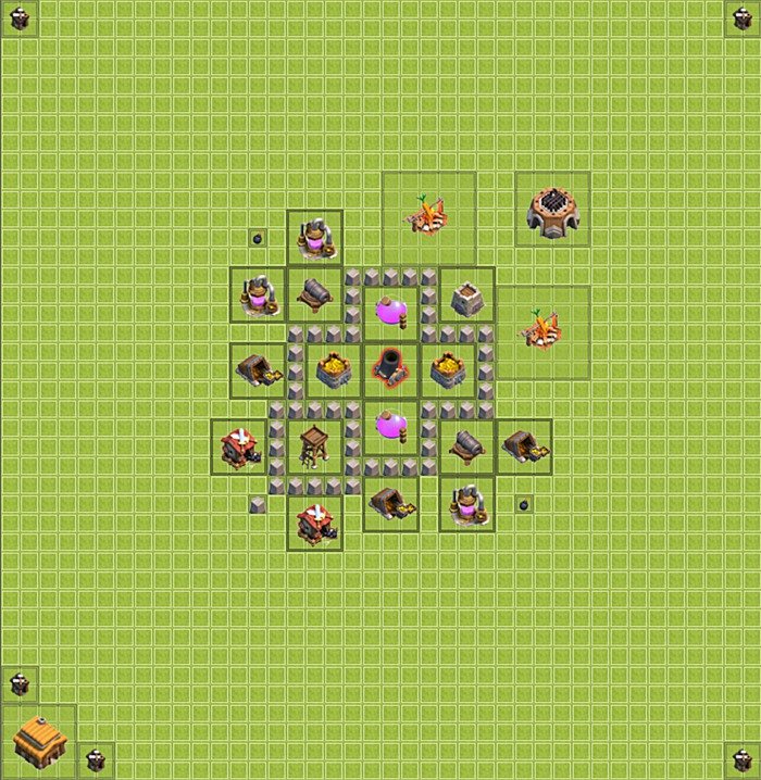 Base plan TH3 (design / layout) for Farming, #2