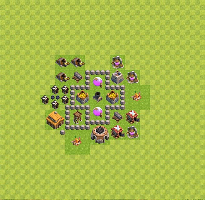 Base plan TH3 (design / layout) for Farming, #23
