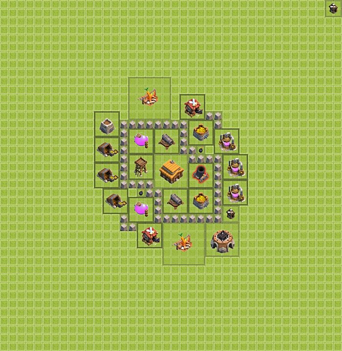 Base plan TH3 (design / layout) for Farming, #3