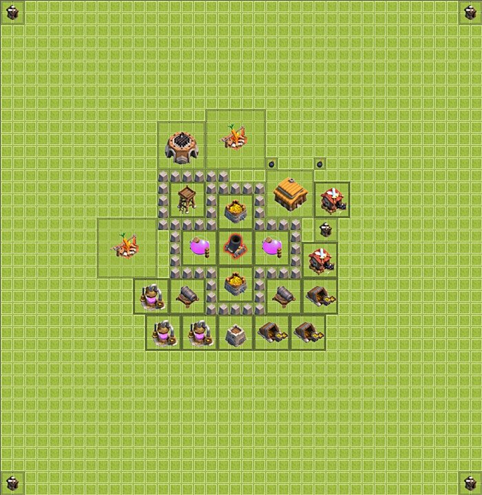 Base plan TH3 (design / layout) for Farming, #4