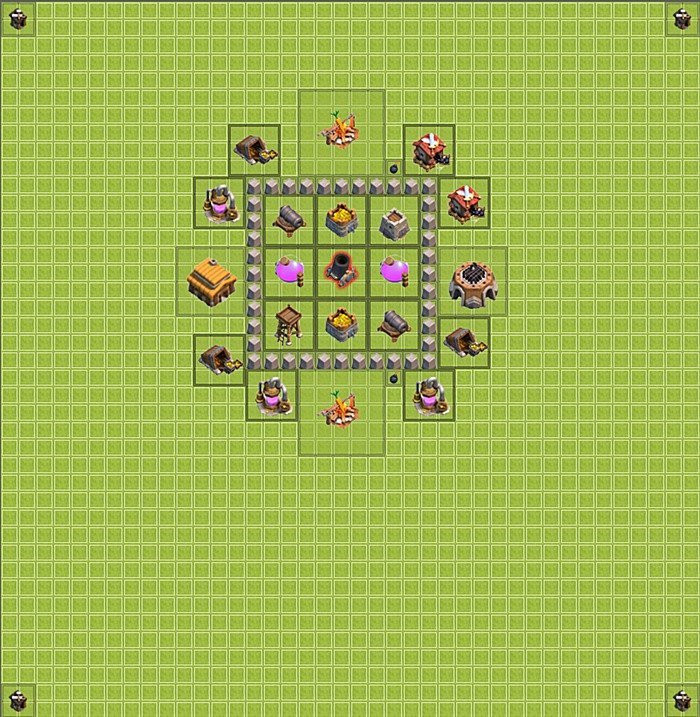 Base plan TH3 (design / layout) for Farming, #7