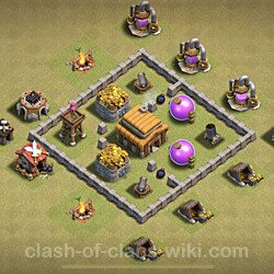 Base plan (layout), Town Hall Level 3 for clan wars (#25)