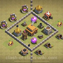 Base plan (layout), Town Hall Level 3 for clan wars (#27)