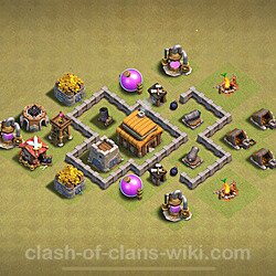 Base plan (layout), Town Hall Level 3 for clan wars (#31)