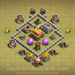 Base plan (layout), Town Hall Level 3 for clan wars (#37)