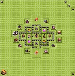 Base plan (layout), Town Hall Level 4 for farming (#1)