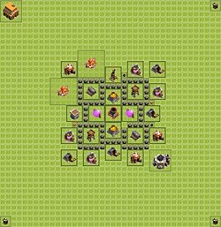 Base plan (layout), Town Hall Level 4 for farming (#19)
