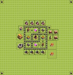 Base plan (layout), Town Hall Level 4 for farming (#2)