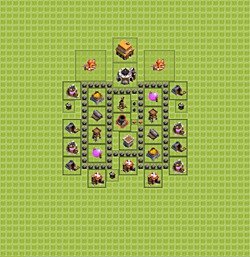 Base plan (layout), Town Hall Level 4 for farming (#22)