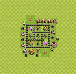 Base plan (layout), Town Hall Level 4 for farming (#27)