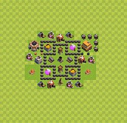 Base plan (layout), Town Hall Level 4 for farming (#28)