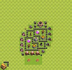 Base plan (layout), Town Hall Level 4 for farming (#29)