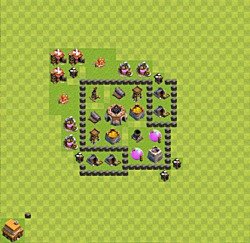 Base plan (layout), Town Hall Level 4 for farming (#30)