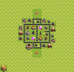 Base plan (layout), Town Hall Level 4 for farming (#35)
