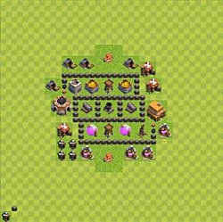 Base plan (layout), Town Hall Level 4 for farming (#38)