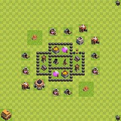 Base plan (layout), Town Hall Level 4 for farming (#40)