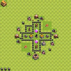 Base plan (layout), Town Hall Level 4 for farming (#43)