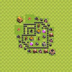 Base plan (layout), Town Hall Level 4 for farming (#45)